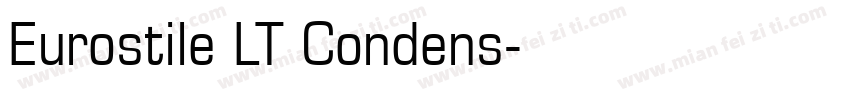 Eurostile LT Condens字体转换